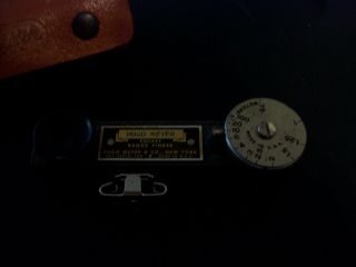 Vintage Hugo Meyer Pocket Range Finder With Case Measures In Meters.