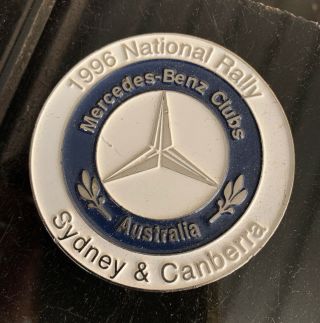 Mercedes - Benz Vintage Car Club 1996 National Rally Australia Metal Grill Badge