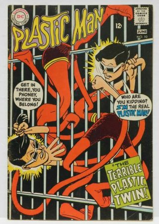 Plastic Man 10 - Vg 1968 Dc Vintage Comic