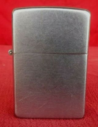 Vintage 1947 Brushed Chrome Finish Zippo W/ Replacement Insert -