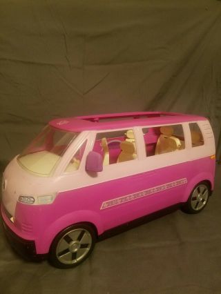 Vintage Mattel Barbie Pink Volkswagon (vw) Bus Van - Horn