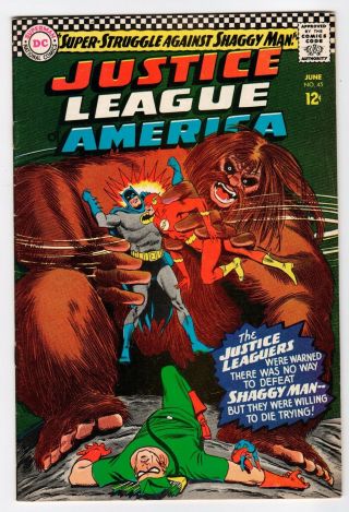 Dc Justice League Of America 45 - Vg/fn June 1966 Vintage Comic