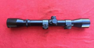 VINTAGE TASCO 4 x 32 RIFLE SCOPE MADE IN JAPAN WITH BOX & WEAVER RINGS 3
