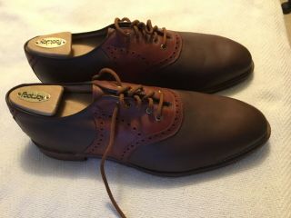 Vintage Johnston Murphy Mens Aristocraft Golf Shoes Size 13d