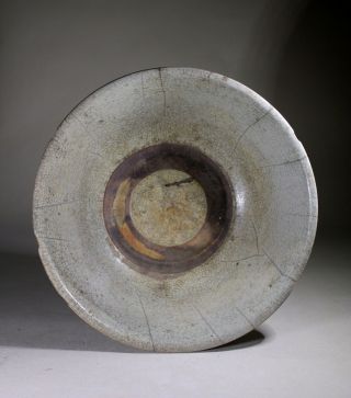 Antique Chinese Large Ge Ware Celadon Glazed Bowl Ming Dynasty