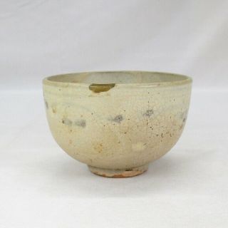 D581: Real Old Japanese Pottery Tea Bowl Of Kihara - Garatsu Over 300 Years Ago