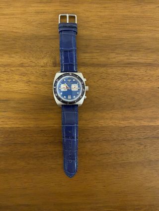 Zodiac Sea Dragon Watch Limited Edition Swiss Chronograph Leather Strap