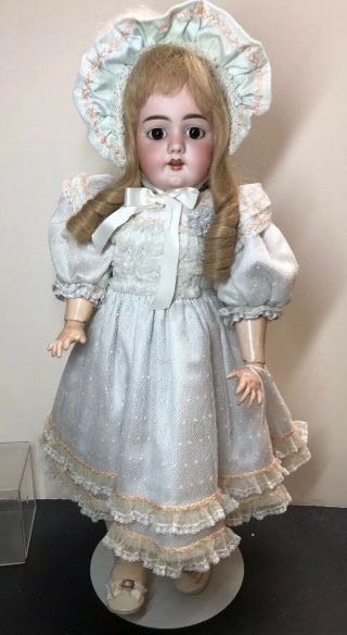 21” Antique German Bisque Doll Heinrich Handwerck S & H 109 - 11 H 2 1/2 Sc5