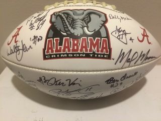 1981 Alabama Crimson Tide Signed Football -