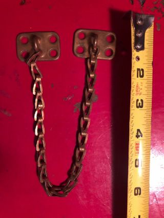 Vintage Antique Brass Chain For Door Hardware Security 13”