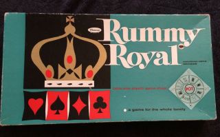 Vintage 1962 Whitman Rummy Royal Table Size Game Sheet -