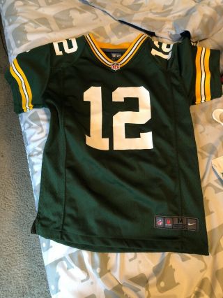 Kids Boys Nike Nfl Green Bay Packers 12 Aaron Rodgers Jersey Youth M