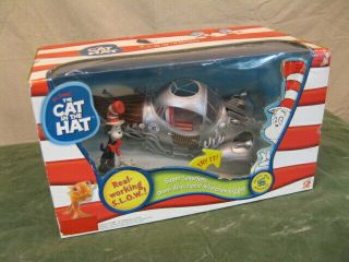 Vintage Old Stock Nib Dr.  Seuss Cat In The Hat Slow Vehicle Toy Battery Op