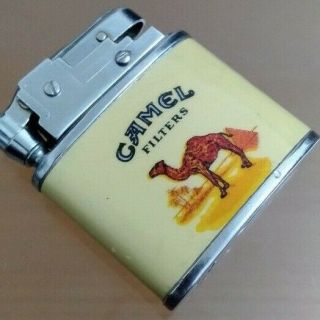 Vintage Continental Table Torch Camel Filters Famous Cigarettes Lighter