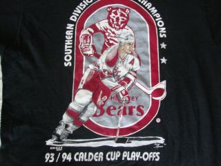 Vintage Hershey Bears Minor League Hockey 1994 Calder Cup Playoffs T Shirt M