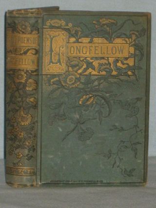 1885 Book The Early Poems Of Henry Wadsworth Longfellow