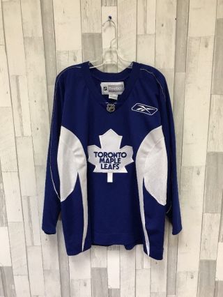 Vintage Toronto Maple Leafs Nhl Reebok Jersey Size Large Blue