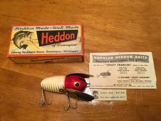 Vintage Heddon Crazy Crawler 2100 Gm & Papers