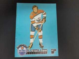 1974/75 Wha Edmonton Oilers / Chicago Cougers Hockey Program - Feb.  2,  1975