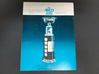 1974/75 WHA EDMONTON OILERS / CHICAGO COUGERS HOCKEY PROGRAM - FEB.  2,  1975 3