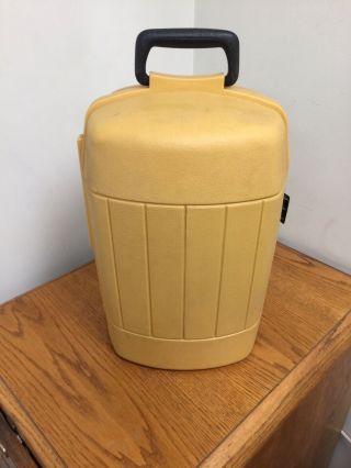 Vintage Coleman Yellow Lantern Hard Carry Case Clam Shell 3