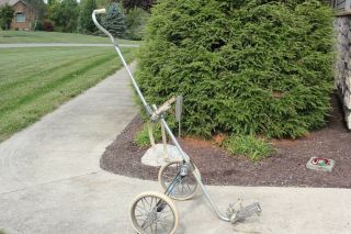 Vintage Bag Boy Golf Master Push Pull Bag Cart 12 " Wheels