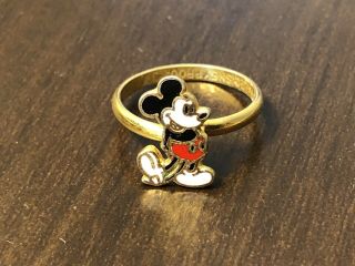 Vintage Mickey Mouse Walt Disney Productions Ring