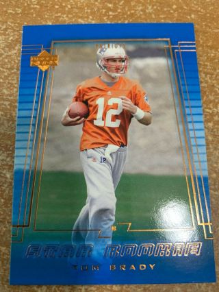 2000 Upper Deck Star Rookie Tom Brady England Patriots 254 Football Card