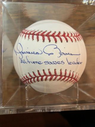 Mariano Rivera Autographed Baseball All Time Saves Leader Inscription
