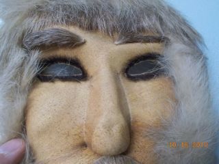 Fur Face Mask - Likely a Vintage Alaskan Eskimo Inuit Shaman Mask 2