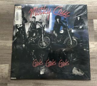 Vintage Lp Vinyl Album Motley Crue Girls Girls Girls 1987 Elektra 6c2