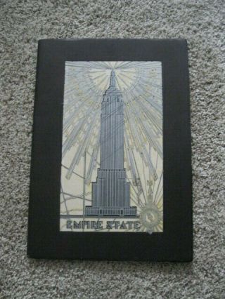 Vintage Empire State A History 1931 First Edition Empire Building Book York