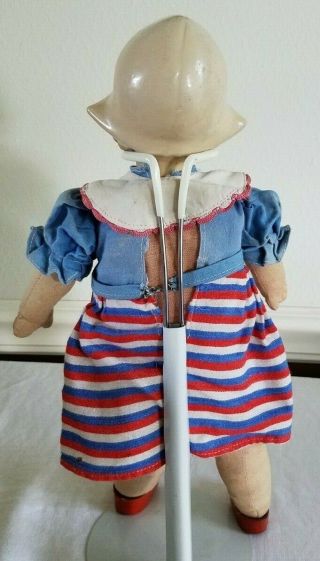 1940s Dutch Girl Netherlands Liberation Doll Rare Unica Composition and Cloth 2