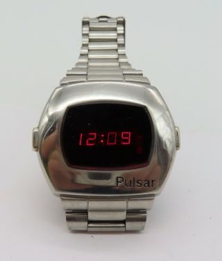Vintage Pulsar P2 Date Ii Led Watch Stainless Steel