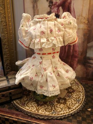 Antique Style Vintage French Child Doll Presentation Dress