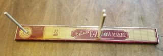 Vintage Deluxe Ez Bow Maker W/ Ribbon / Spool Holder.