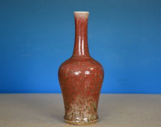 Rare Antique Chinese Flambe Enamel Porcelain Vase Rare T0989
