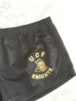 UCF Knight University of Central Florida Short Shorts Black Gold Small 2