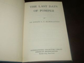 International Collectors Library: The Last Days of Pompeii by Bulwer - Lytton 1946 3