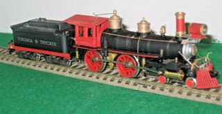 Vintage Pocher Ho Scale 4 - 4 - 0 Virginia & Truckee " Reno " Old Time Steam Engine