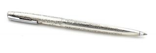 Vintage Sterling Silver Sheaffer U.  S.  A Scroll Engraved Mechanical Pen 6767 - 9