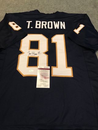Tim Brown Autographed Signed Notre Dame Jersey Jsa