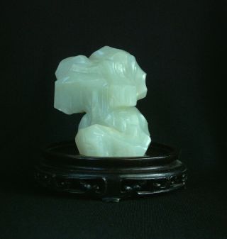 Antique Chinese Celadon Jade Scholar 