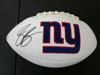 Saquon Barkley (ny Giants) Signed Autographed Logo Football W/