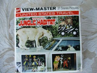 Vintage Viewmaster Jungle Habitat Set Of 3 Reels