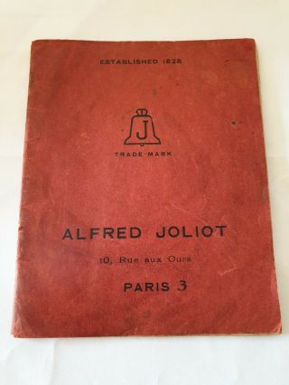 Vintage Brochure - Alfred Joliot (paris) - Files,  Tools,  Machines For Jewellers