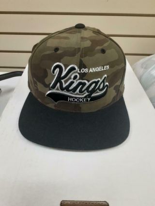 L A Kings Camo Mitchell & Ness Snapback Hat