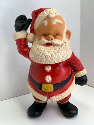 Vtg 1950s Rempel " Little Folks " Santa Claus Hard Rubber Height 11