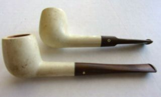 2 X Kaywoodie Imported White Briar Tobacco Pipes - Both