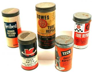 (5) Vintage Tube Repair Kits (2) Bowes - K America 